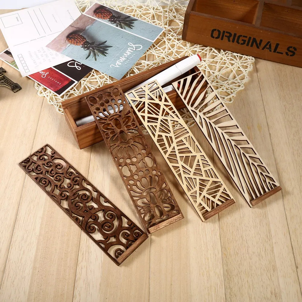 Stationery Box 4 Types Wooden Pencil Case Box Desktop Stationery Storage Organiser Student School Office Use Student Pencil Case