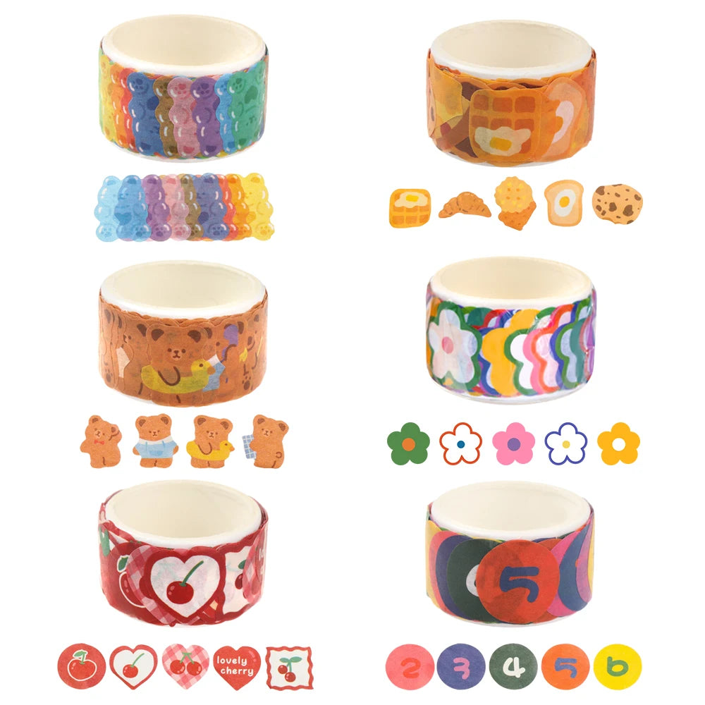 School Supplies DIY Stationery Washi Tape Sticky Paper Scrapbooking Sticker Diary Label