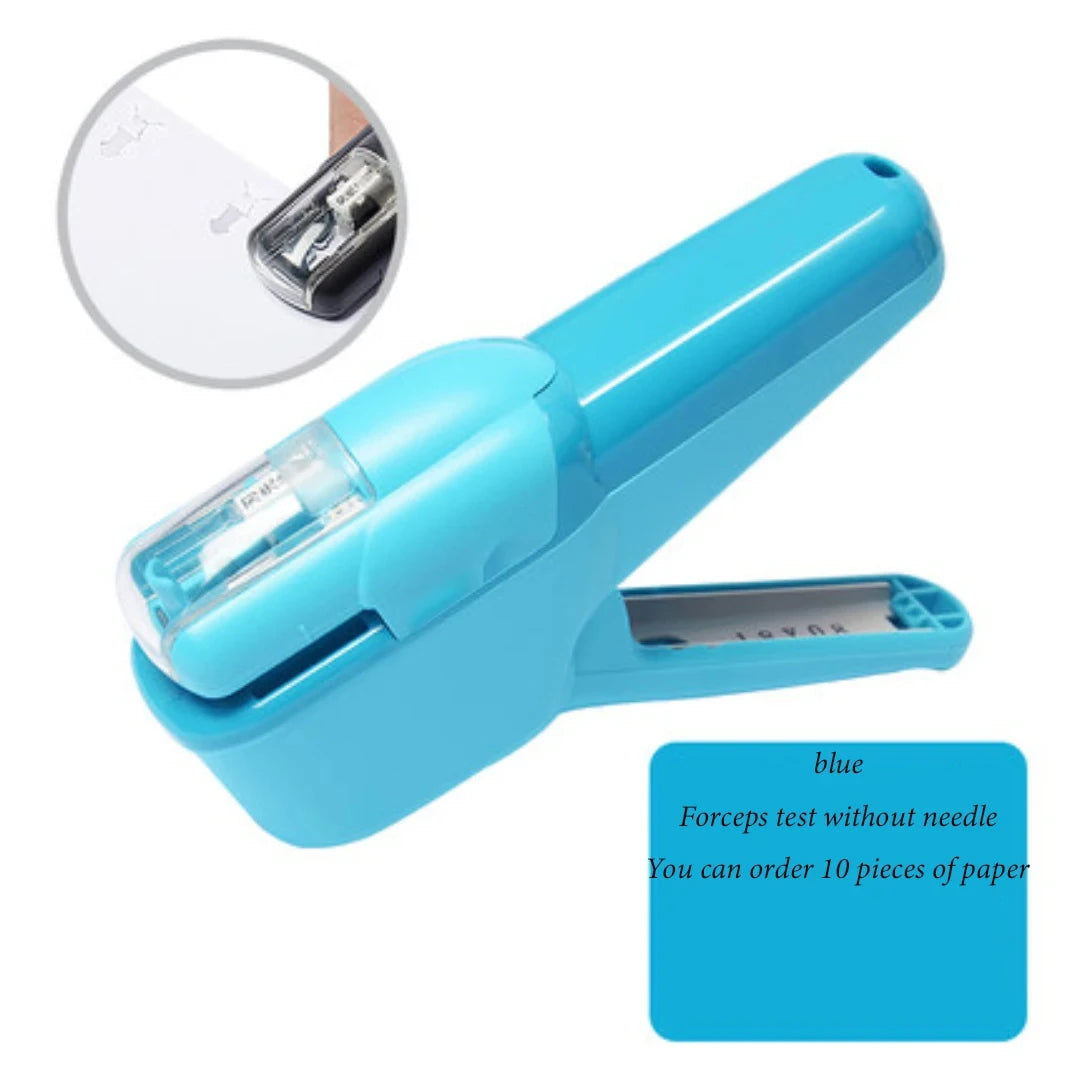 school supplies Stationery posters office supplies Non staple stapler embossing for students, labor-saving and portable useful