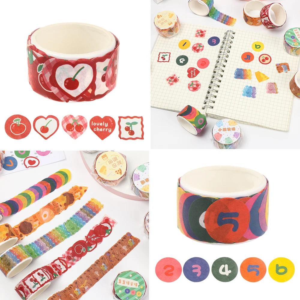 School Supplies DIY Stationery Washi Tape Sticky Paper Scrapbooking Sticker Diary Label