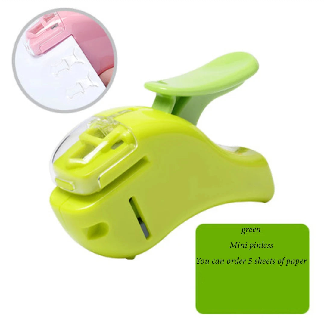 school supplies Stationery posters office supplies Non staple stapler embossing for students, labor-saving and portable useful