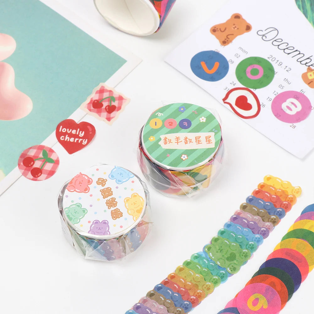 School Supplies DIY Stationery Washi Tape Sticky Paper Scrapbooking Sticker Diary Label