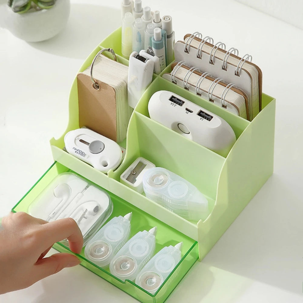 Desktop Ttorage Box With Drawers, Student Desk, School Supplies, Stationery Storage, Drawer Office Gifts, Dresser Storage Box