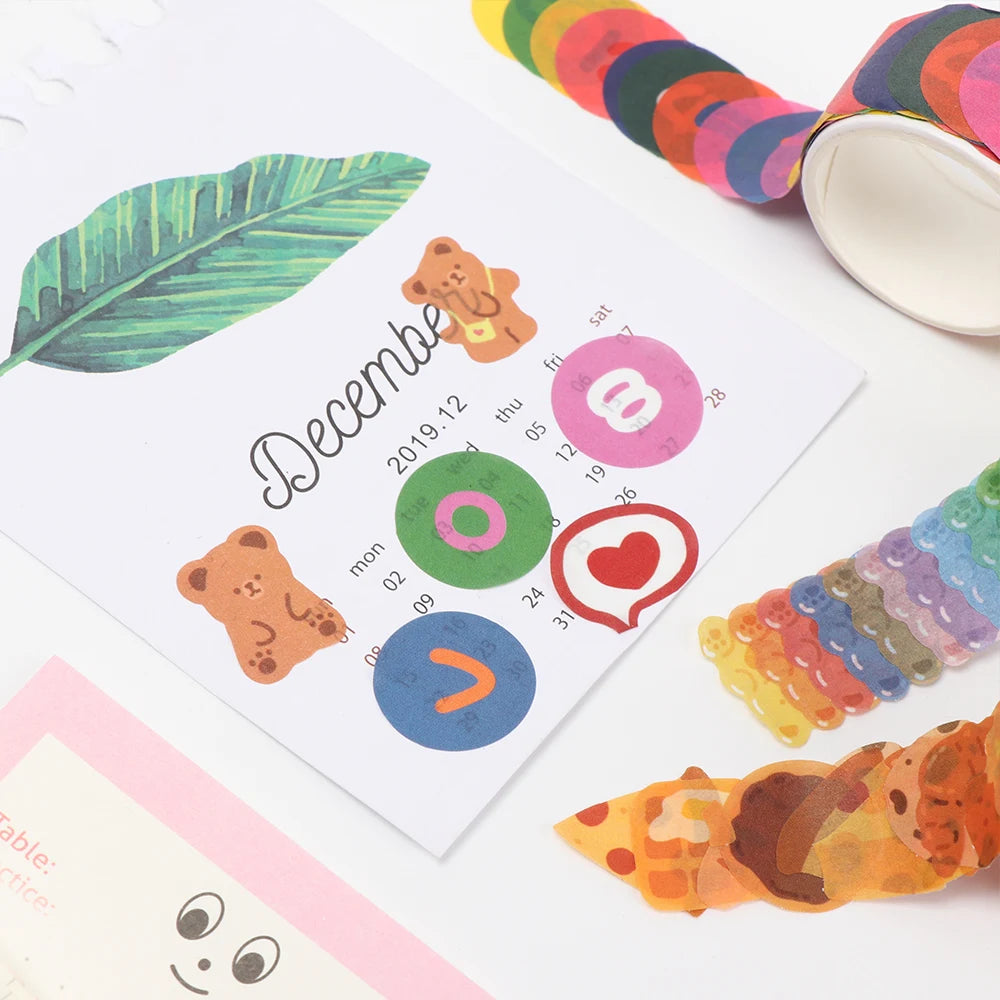 School Supplies DIY Stationery Washi Tape Sticky Paper Scrapbooking Sticker Diary Label