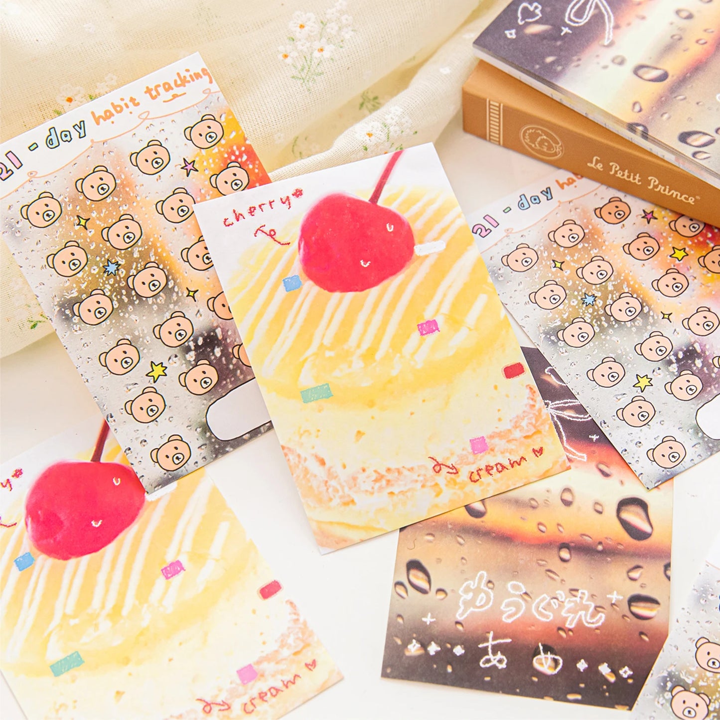 60 sheets Kawaii Stationery Office Supplies School Scrapbook Portable Study Notebook Book for Daily Notes Stationery Memo Pads