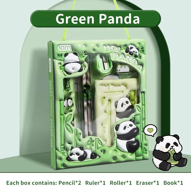Stationery Sets for Students School Supplies Rulers Notebooks Pens Children Birthday Gifts Kids Learning Tools Creative Writing