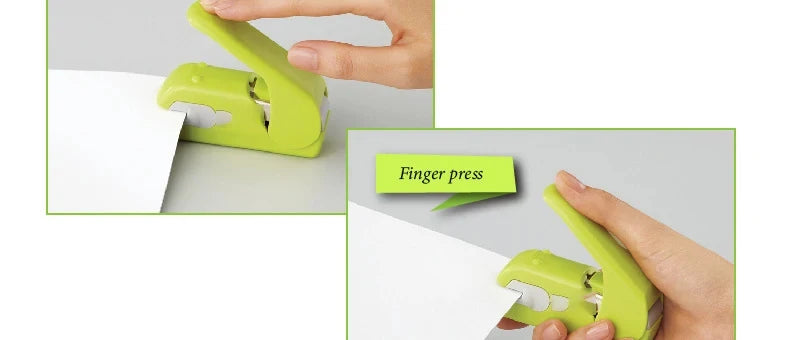 school supplies Stationery posters office supplies Non staple stapler embossing for students, labor-saving and portable useful