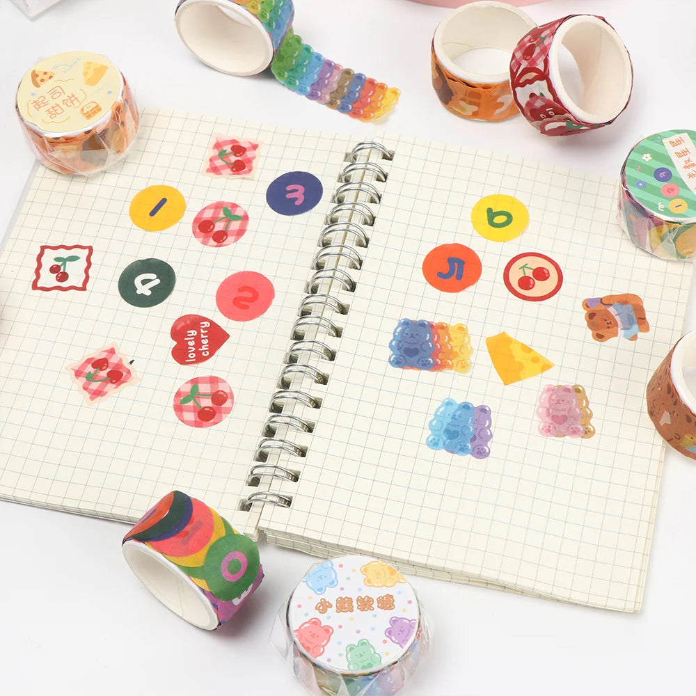 School Supplies DIY Stationery Washi Tape Sticky Paper Scrapbooking Sticker Diary Label