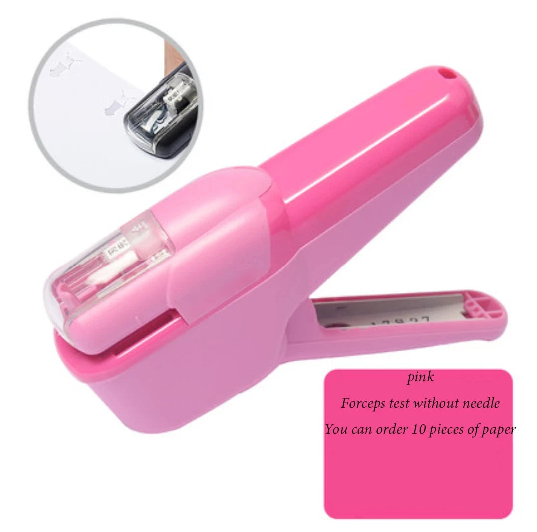school supplies Stationery posters office supplies Non staple stapler embossing for students, labor-saving and portable useful