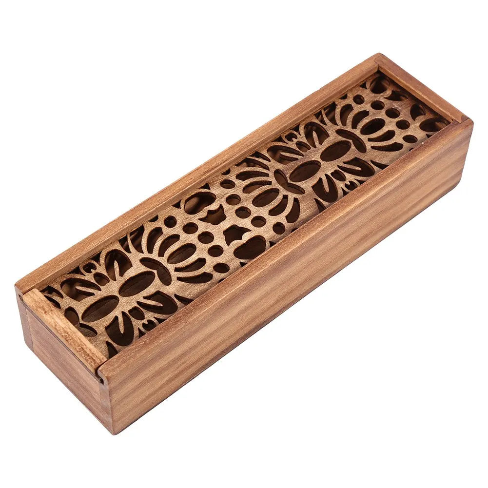 Stationery Box 4 Types Wooden Pencil Case Box Desktop Stationery Storage Organiser Student School Office Use Student Pencil Case