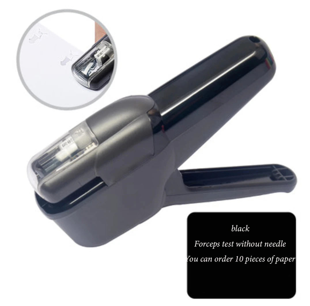 school supplies Stationery posters office supplies Non staple stapler embossing for students, labor-saving and portable useful