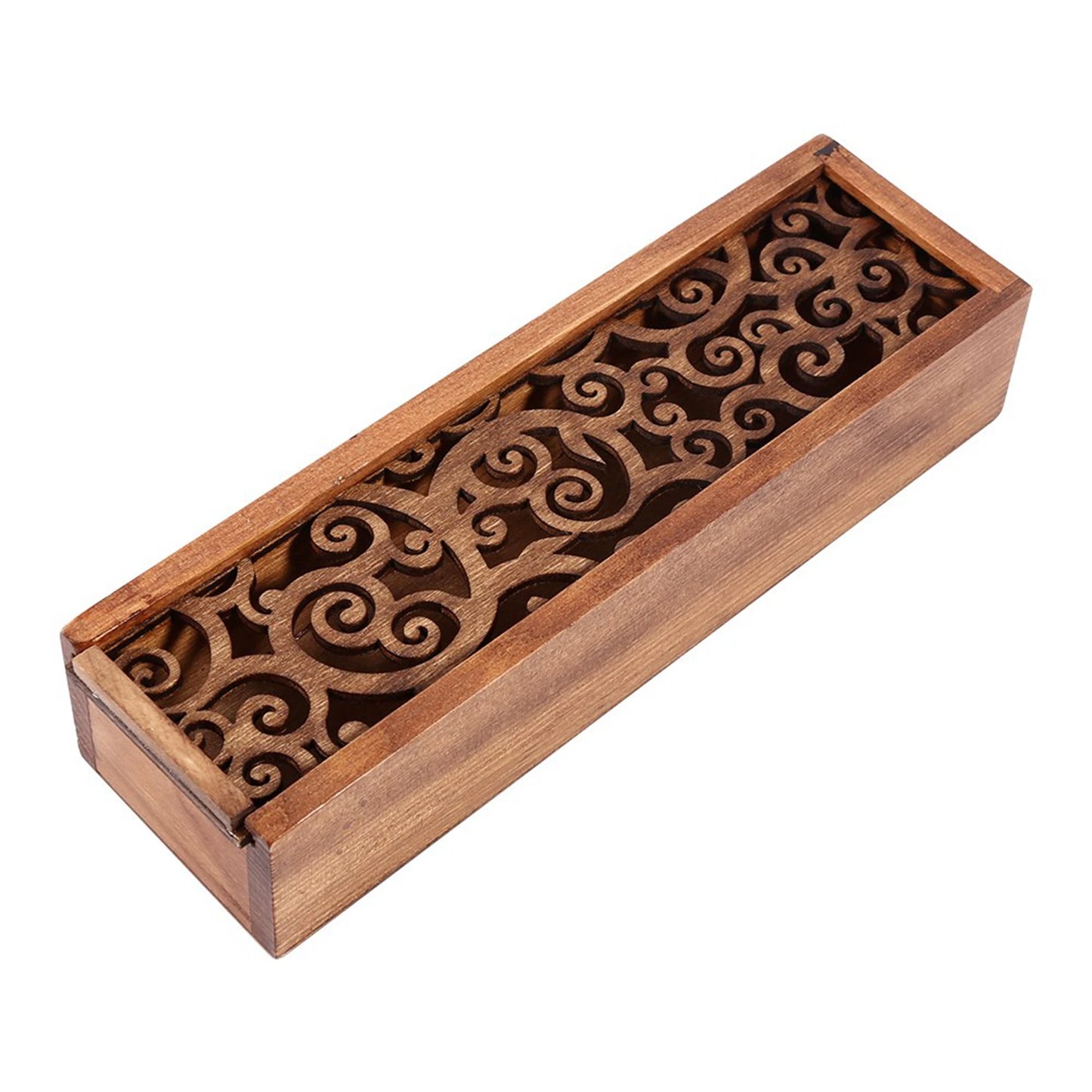 Stationery Box 4 Types Wooden Pencil Case Box Desktop Stationery Storage Organiser Student School Office Use Student Pencil Case