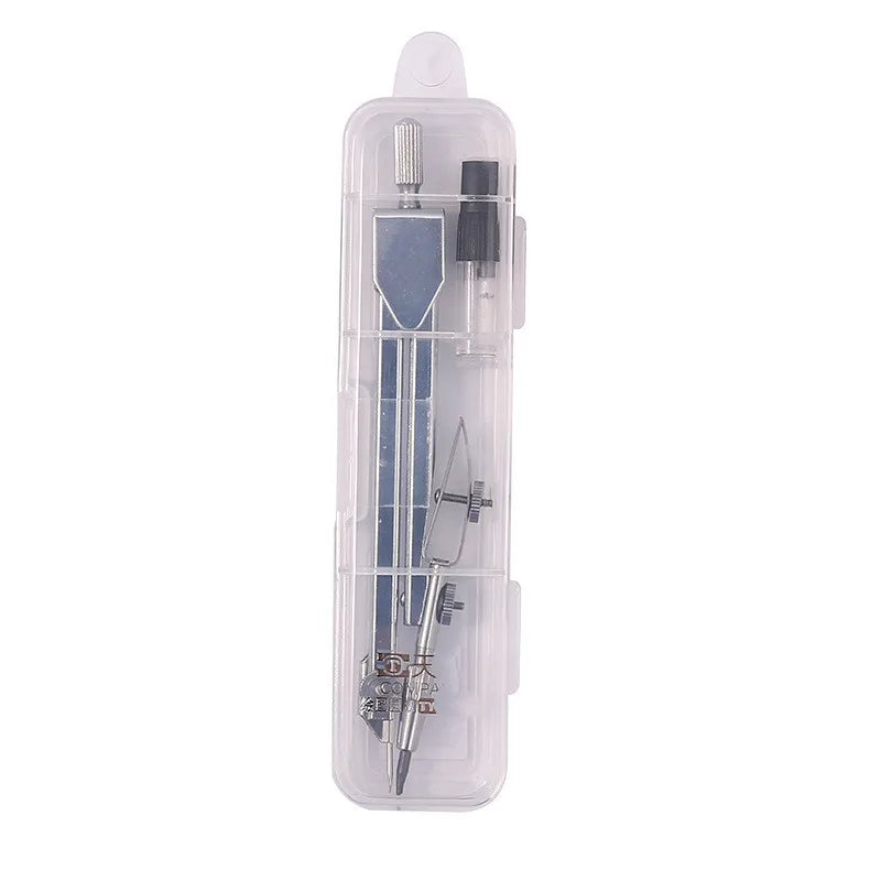 School Supplies for Student Stationery (Included Box) Classroom Stainless Steel Drawing Compass Math Geometry Tools for Circles