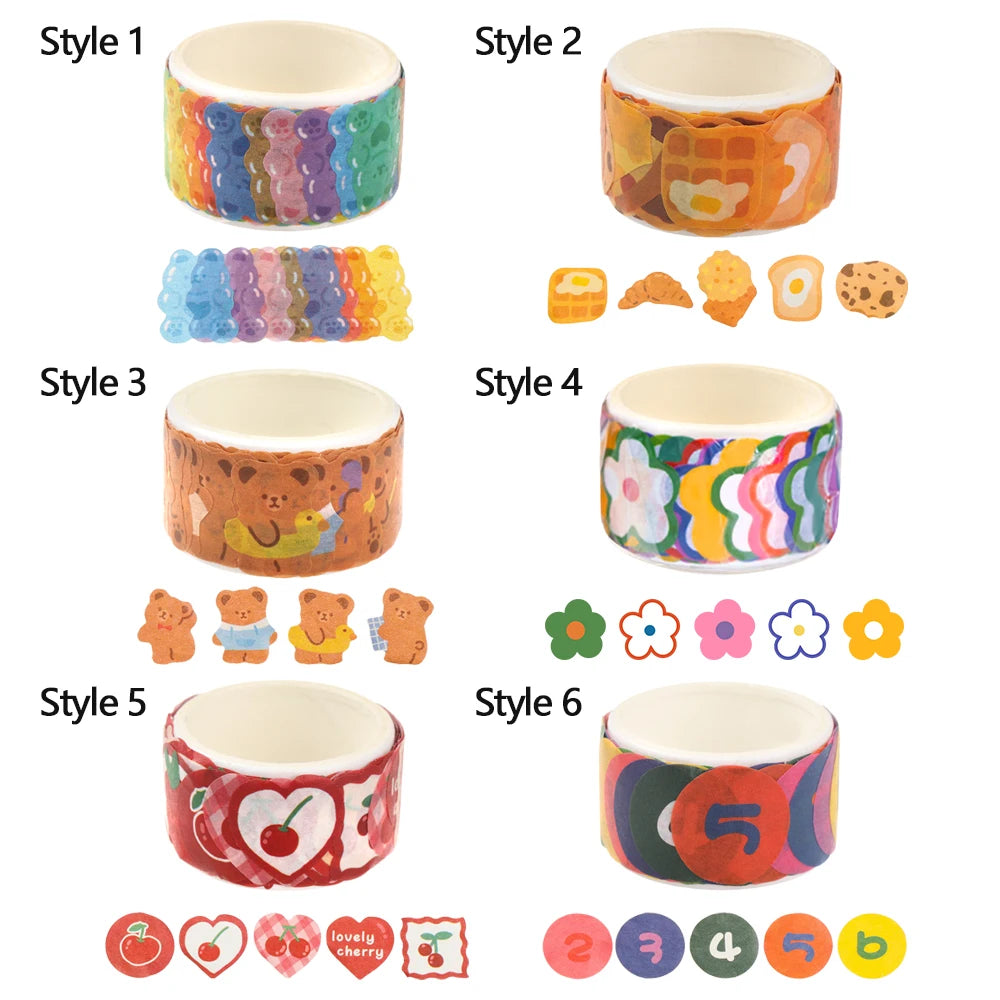 School Supplies DIY Stationery Washi Tape Sticky Paper Scrapbooking Sticker Diary Label