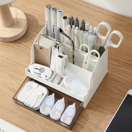 Desktop Ttorage Box With Drawers, Student Desk, School Supplies, Stationery Storage, Drawer Office Gifts, Dresser Storage Box